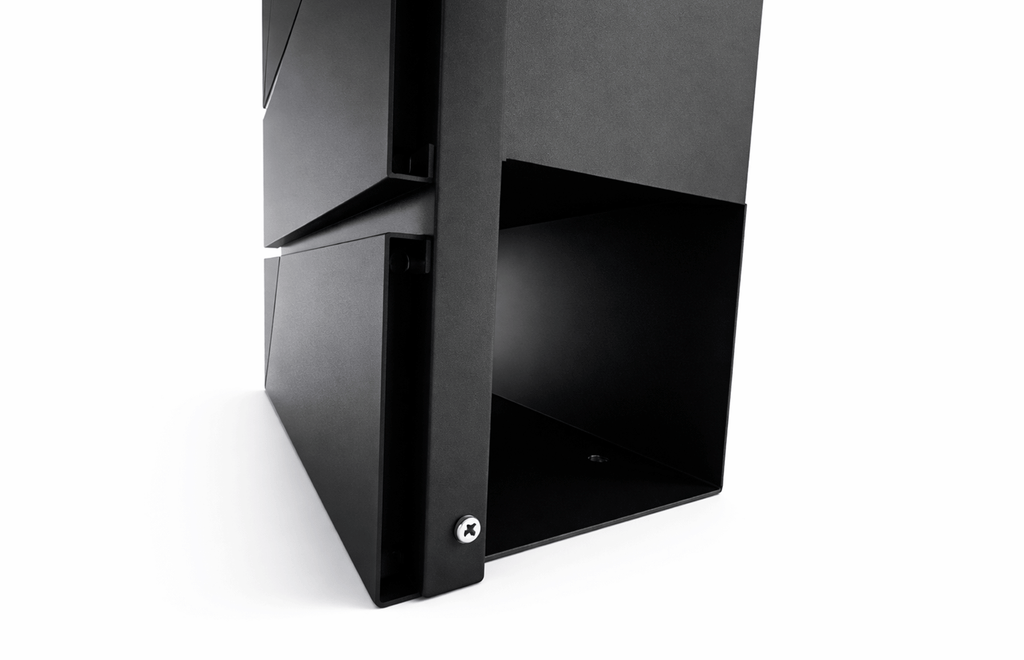Cutie postala otel zincat, Design Modern, Negru — imaginea 7