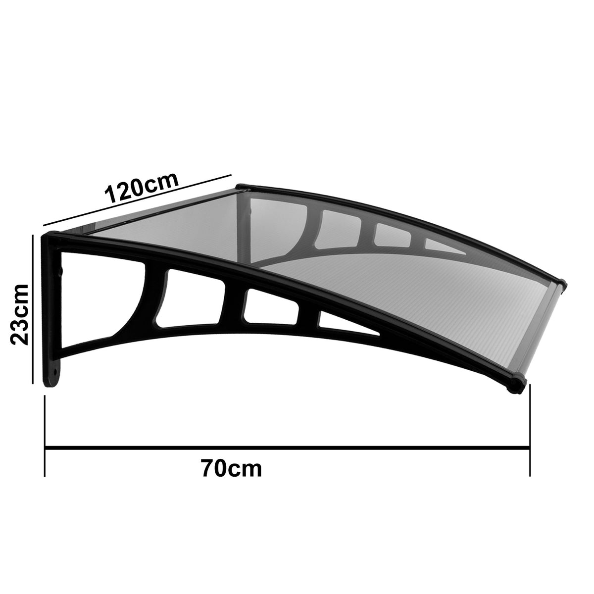 Copertina din plastic Lilly, Dimensiune  700 x 1200 mm, Culoare policarbonat: Transparent — imaginea 1