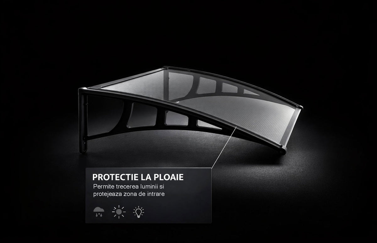 Copertina din plastic Lilly, Dimensiune  700 x 1200 mm, Culoare policarbonat: Transparent — imaginea 5