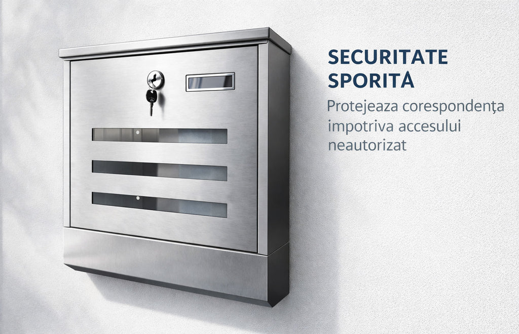 Cutie postala Inox, Design Modern, Calitate Premium — imaginea 6