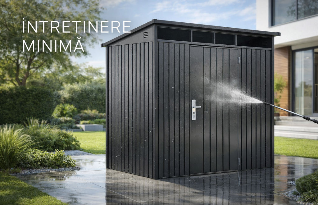 Magazie depozitare gradina SkyBox, casuta depozitare unelte, Premium, Otel zincat — imaginea 7