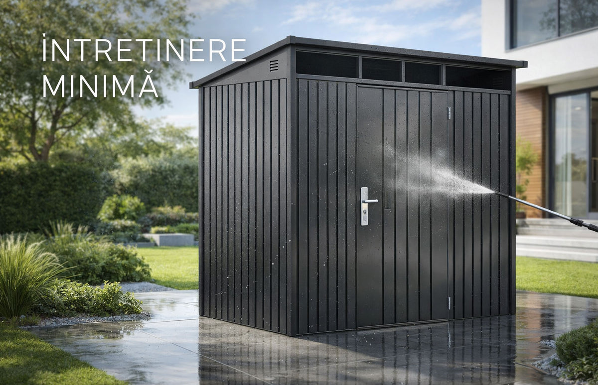 Magazie depozitare gradina SkyBox, casuta depozitare unelte, Premium, Otel zincat — imaginea 7