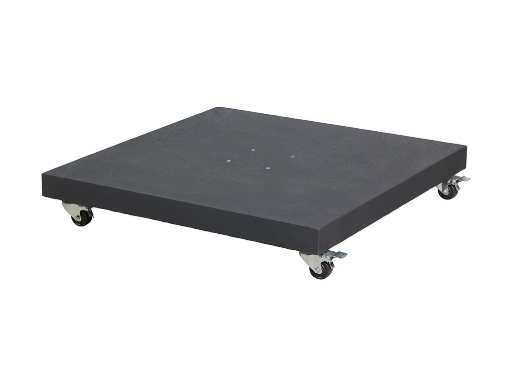 Umbrela de soare 3x3m pentru terasa si gradina, aluminiu, pliabila,cu LED culoare kaki, include suport granit — imaginea 6