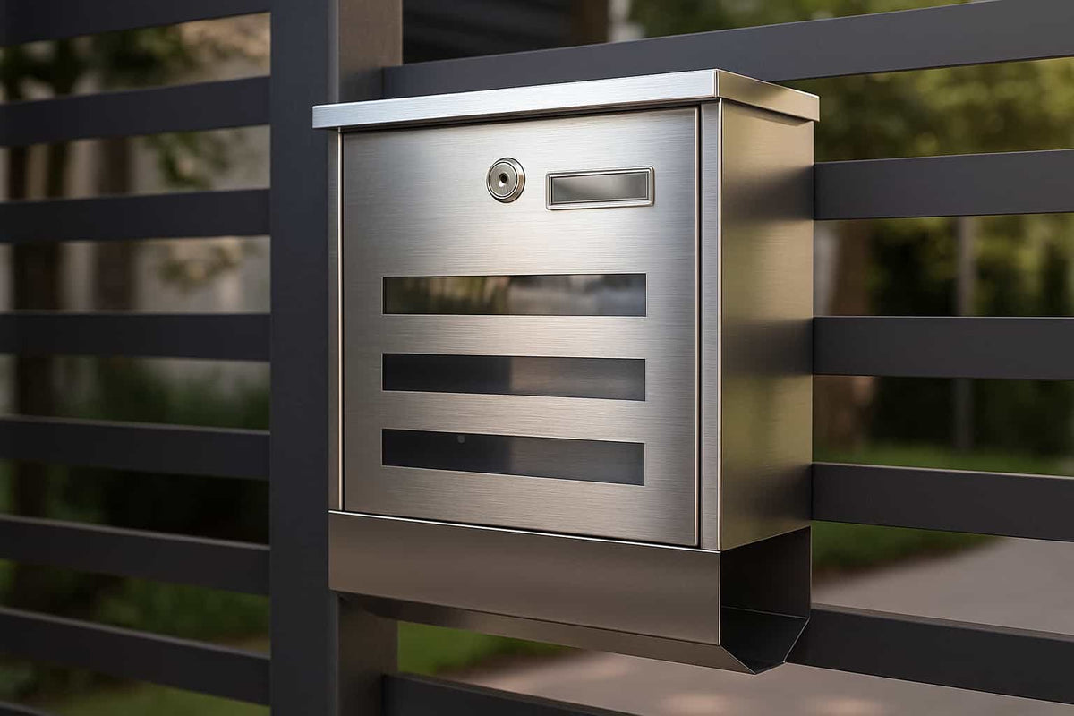 Cutie postala Inox, Design Modern, Calitate Premium — imaginea 2
