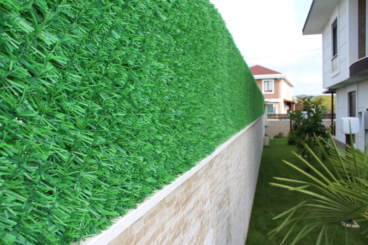 Plasa gard viu artificial, imitatie Gard Viu, plasa paravan verde, 1.5x5metri, Virtuoso — imaginea 5