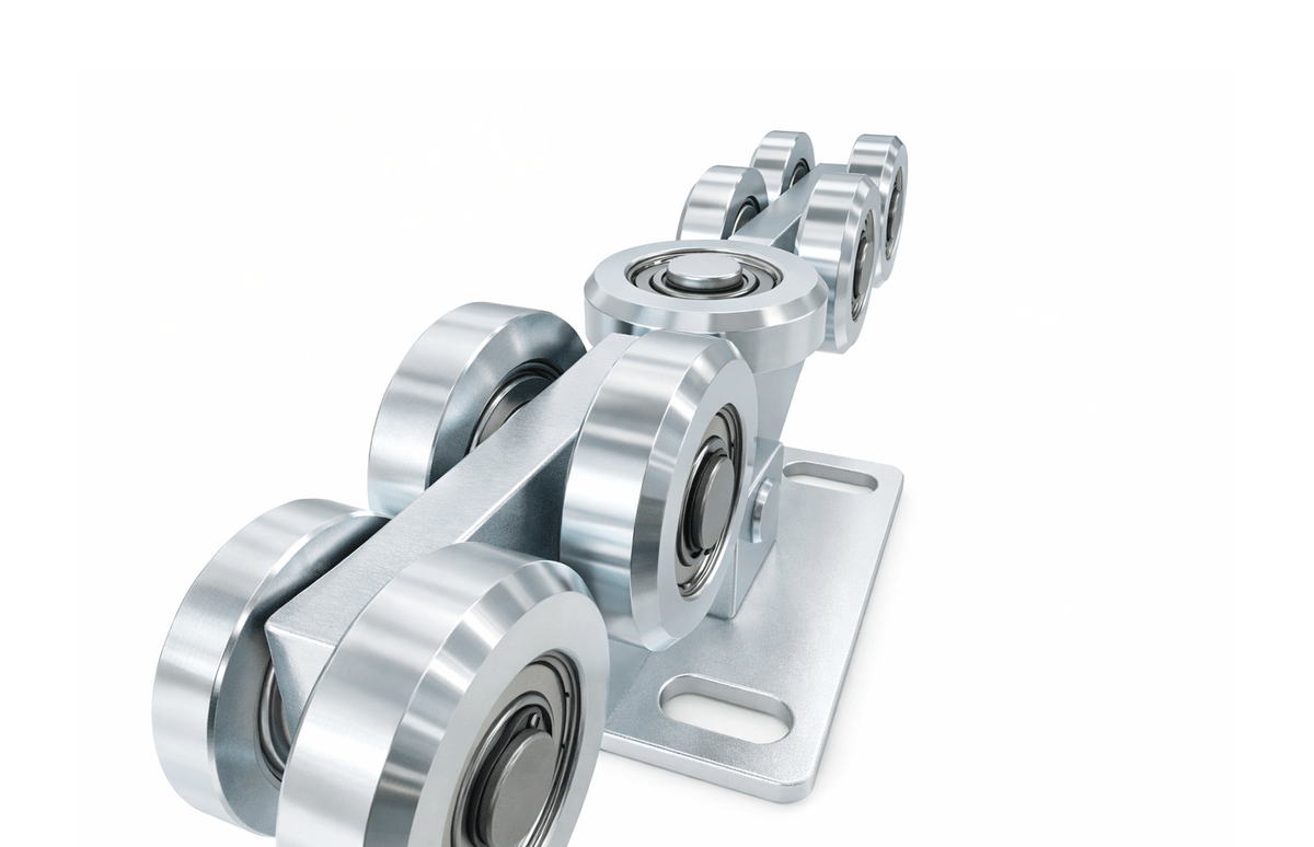 Kit poarta autoportanta D9, 11,6 metri sina, greutate sustinuta 700kg — imaginea 10