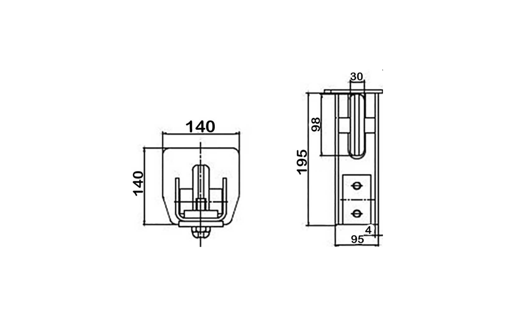 Kit poarta autoportanta L5, 12 metri sina, greutate sustinuta 1600kg — imaginea 17