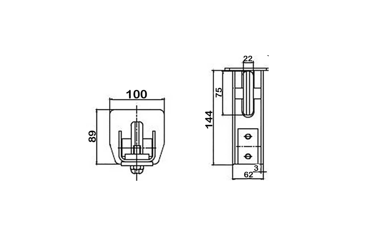 Kit poarta autoportanta M5, 11,6 metri sina, greutate sustinuta 800kg — imaginea 26