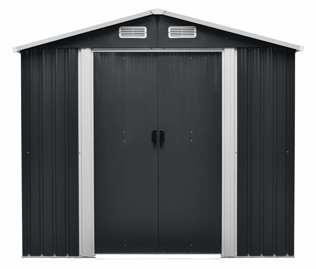 Magazie tip casuta depozitare gradina EasyBox 4m2, casuta depozitare unelte, Basic, Otel zincat — imaginea 4