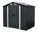 Magazie tip casuta depozitare gradina EasyBox 4m2, casuta depozitare unelte, Basic, Otel zincat — imaginea 1