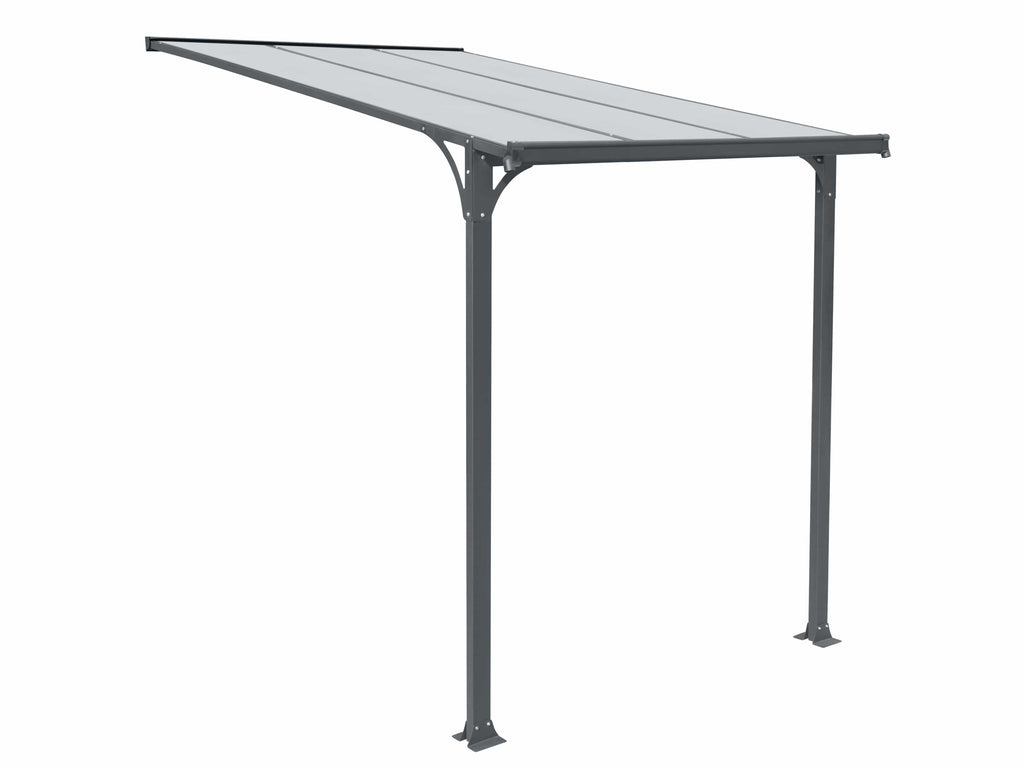 Copertina tip pergola pavilion din aluminiu STRONG, Dimensiune  1500 x 2190mm, Culoare policarbonat: Transparent — imaginea 5
