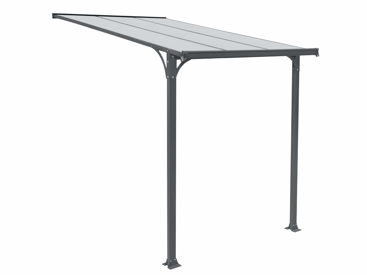 Copertina tip pergola pavilion din aluminiu STRONG, Dimensiune  1500 x 2190mm, Culoare policarbonat: Transparent — imaginea 5