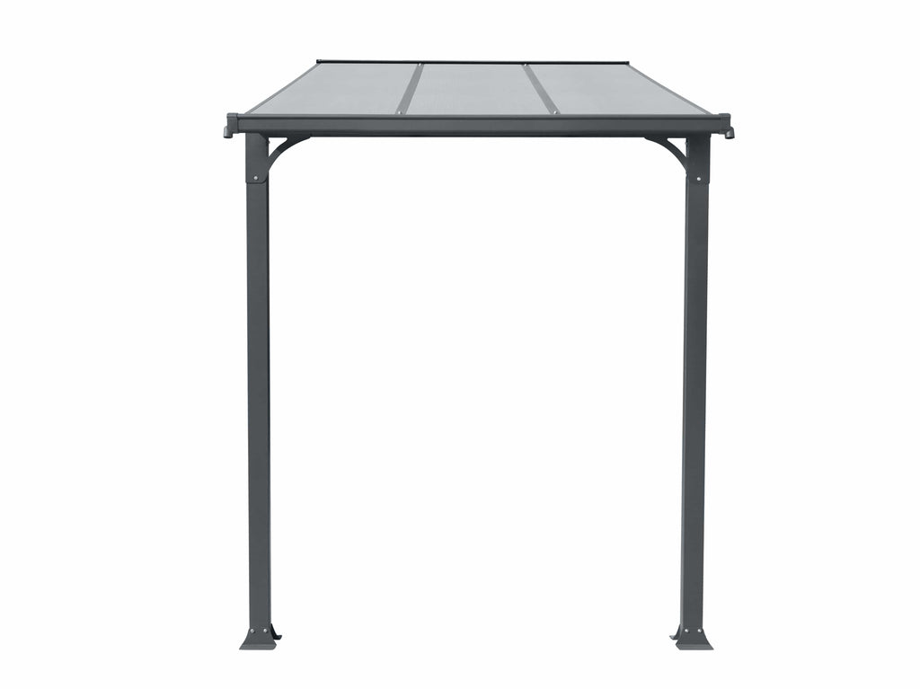 Copertina tip pergola pavilion din aluminiu STRONG, Dimensiune  1500 x 2190mm, Culoare policarbonat: Transparent — imaginea 6