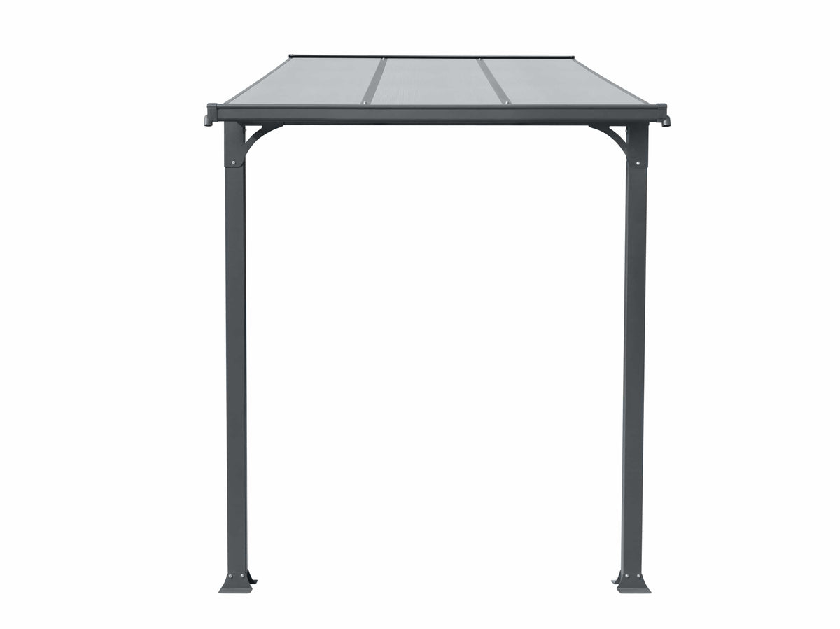 Copertina tip pergola pavilion din aluminiu STRONG, Dimensiune  1500 x 2190mm, Culoare policarbonat: Transparent — imaginea 6