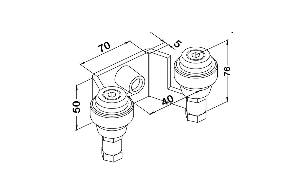 Kit poarta culisanta M1, greutate sustinuta 175kg — imaginea 12