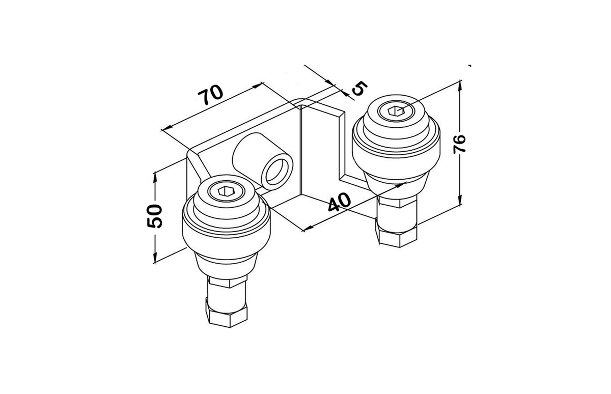 Kit poarta culisanta M1, greutate sustinuta 175kg — imaginea 12