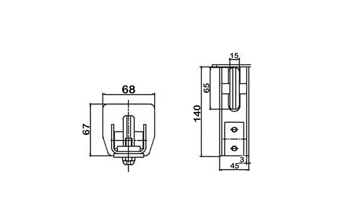 Kit poarta autoportanta S5, 8,7 metri sina, greutate sustinuta 500kg — imaginea 23
