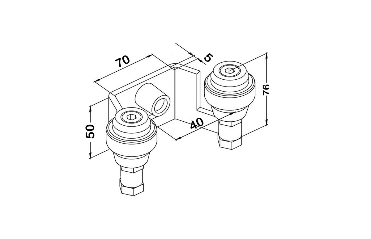 Kit poarta culisanta S1, greutate sustinuta 150kg — imaginea 15
