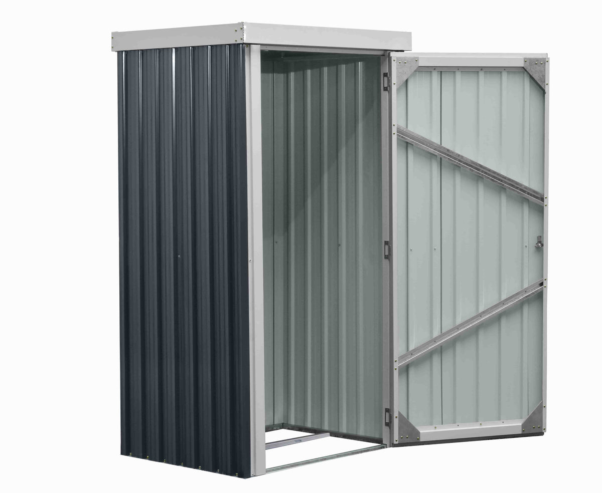 Magazie dulap depozitare gradina GoodBox Small, casuta depozitare unelte, Basic, Otel zincat — imaginea 3