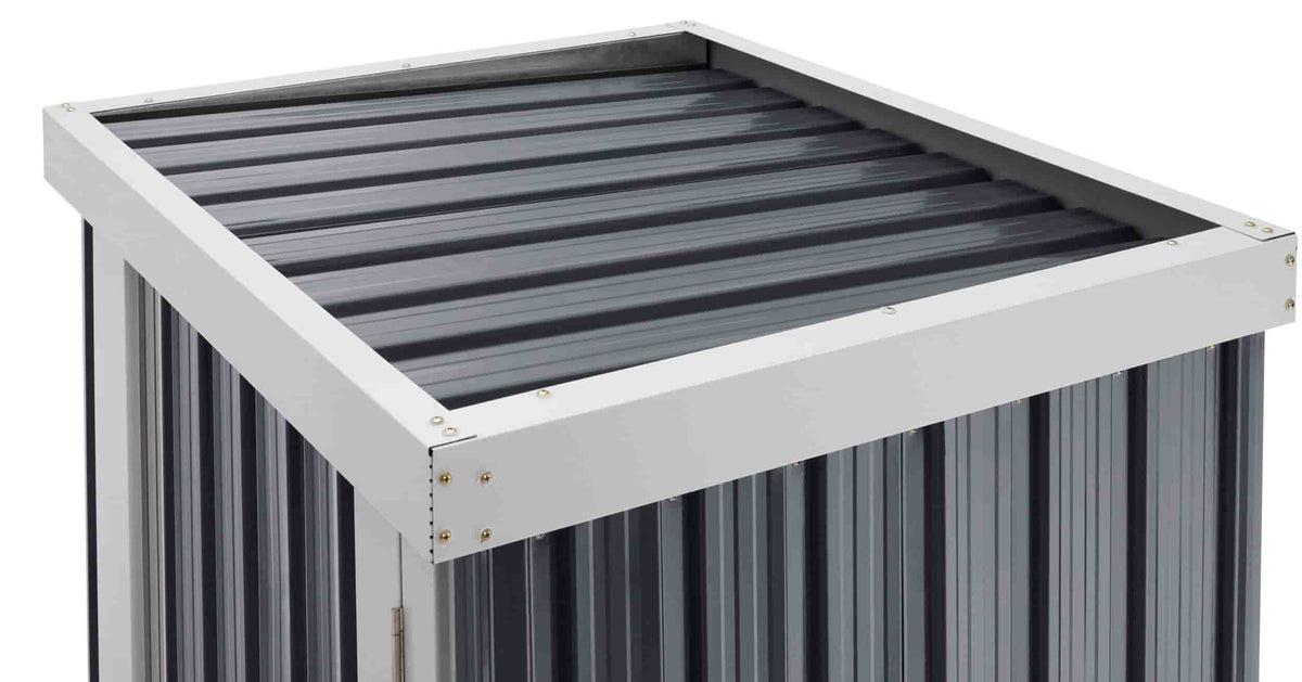 Magazie dulap depozitare gradina GoodBox Small, casuta depozitare unelte, Basic, Otel zincat — imaginea 5