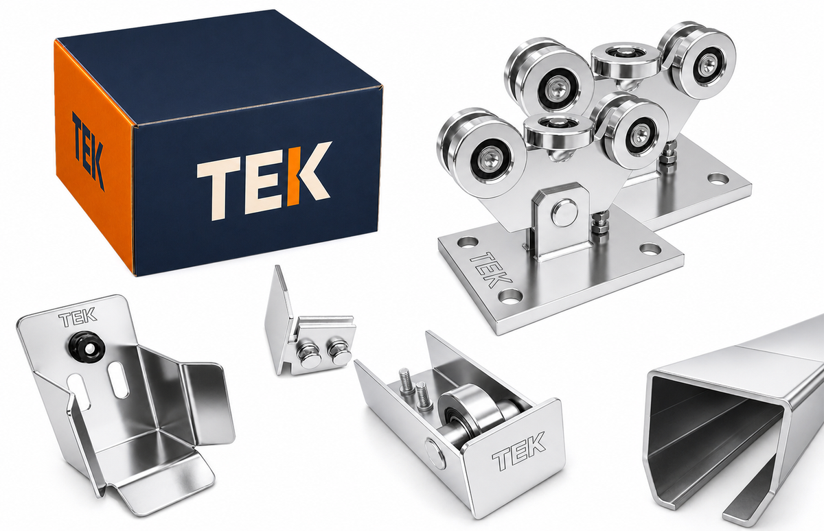Kit poarta autoportanta S5, 8,7 metri sina, greutate sustinuta 500kg — imaginea 1