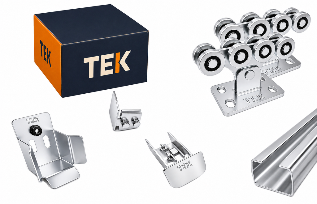 Kit poarta autoportanta XS8, 5.8 metri sina, greutate sustinuta 350kg — imaginea 1