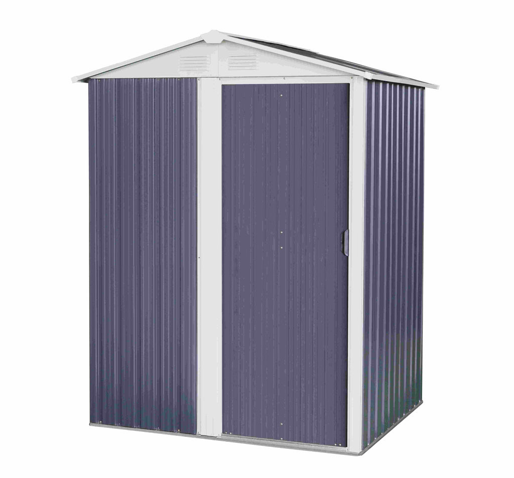 Magazie tip casuta depozitare gradina EasyBox Small 2m2, casuta depozitare unelte, Basic, Otel zincat — imaginea 1