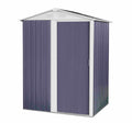 Magazie tip casuta depozitare gradina EasyBox Small 2m2, casuta depozitare unelte, Basic, Otel zincat — imaginea 1