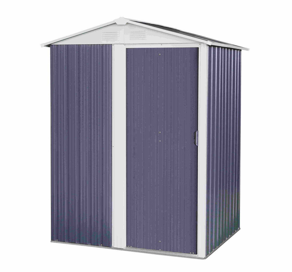 Magazie tip casuta depozitare gradina EasyBox Small 2m2, casuta depozitare unelte, Basic, Otel zincat — imaginea 1