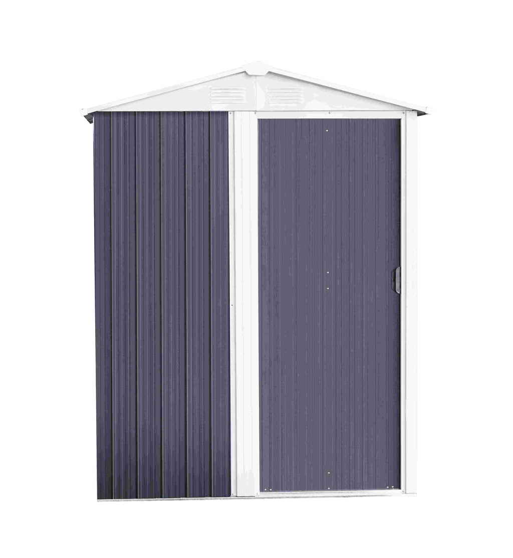 Magazie tip casuta depozitare gradina EasyBox Small 2m2, casuta depozitare unelte, Basic, Otel zincat — imaginea 8