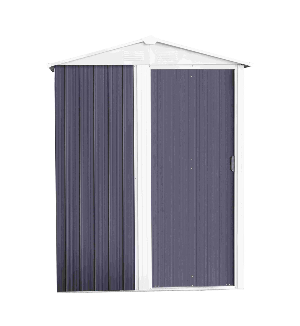 Magazie tip casuta depozitare gradina EasyBox Small 2m2, casuta depozitare unelte, Basic, Otel zincat — imaginea 8
