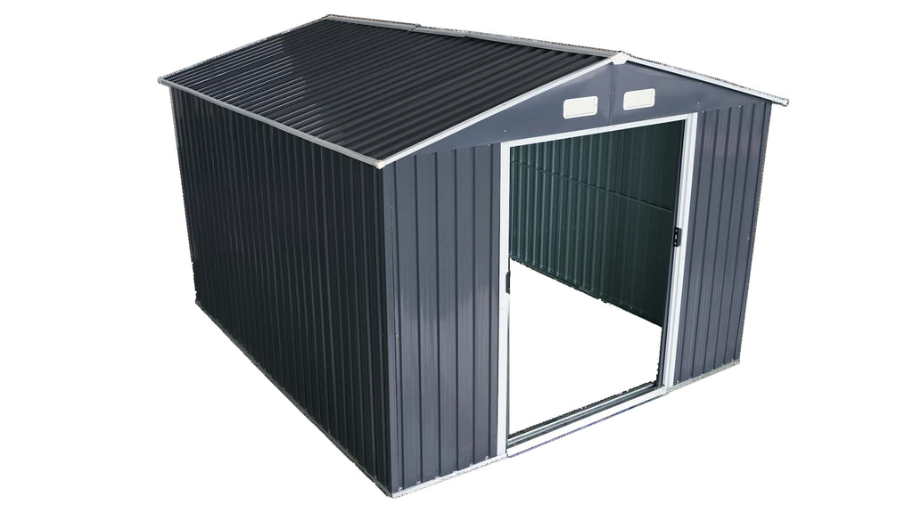 Magazie tip casuta depozitare gradina EasyBox Large 9m2, casuta depozitare unelte, Basic, Otel zincat — imaginea 4