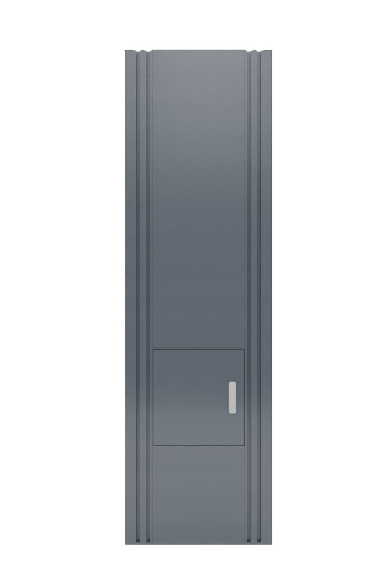 Stalp aluminiu Deluxe, cutie primire colete si primire cutie postala integrata, 600x250mm, 2000mm inaltime — imaginea 13